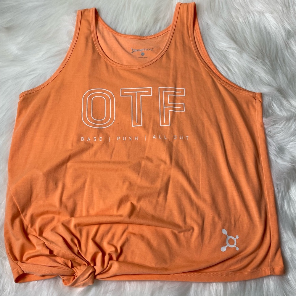 Orange Theory Fitness Tie Front Workout Tank Top